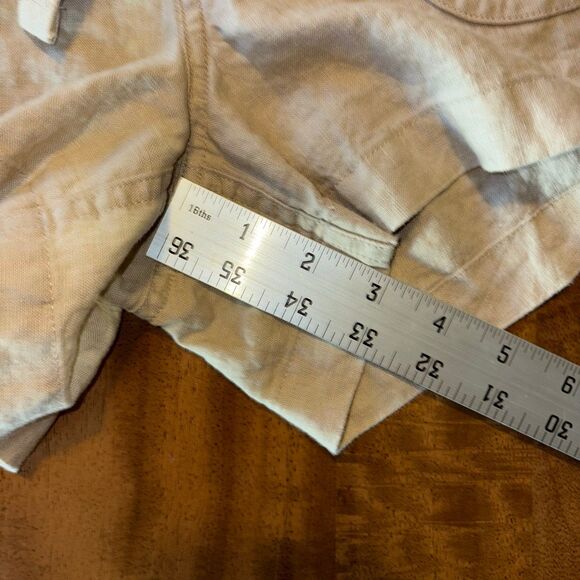 Quince Women’s 100% Linen Shorts XS Tan Elastic Waist Summer Casual - Picture 7 of 7